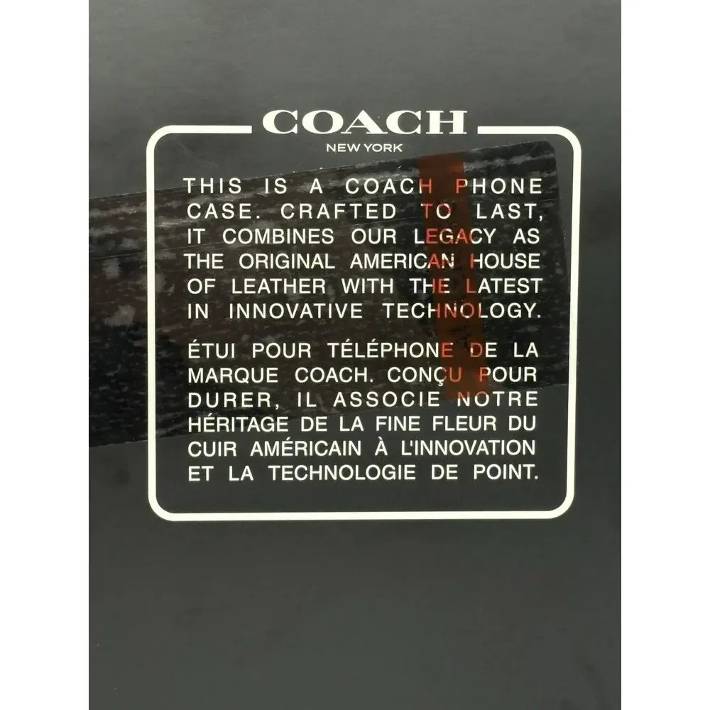 Coach iPhone 16 Pro Max Clear Case Signature Cs Deep Forest Logo Magsafe NIP